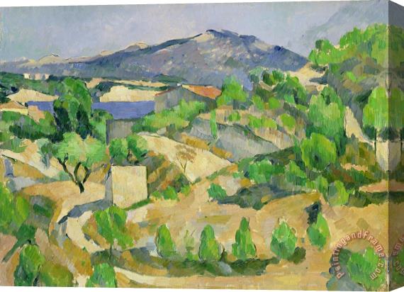 Paul Cezanne Mountains in Provence Stretched Canvas Painting / Canvas Art