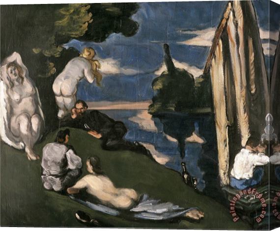 Paul Cezanne Pastoral C 1870 Stretched Canvas Painting / Canvas Art