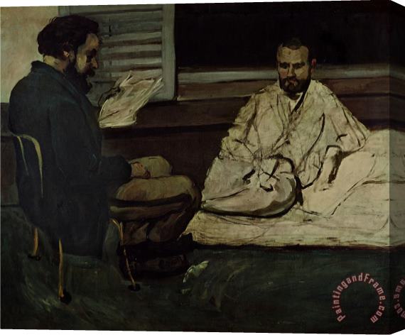 Paul Cezanne Paul Alexis 1847 1901 Reading a Manuscript to Emile Zola 1840 1902 1869 70 Oil on Canvas Stretched Canvas Print / Canvas Art
