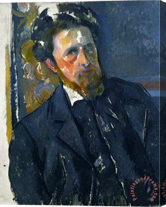 Paul Cezanne Portrait of Joachim Gasquet Stretched Canvas Print / Canvas Art