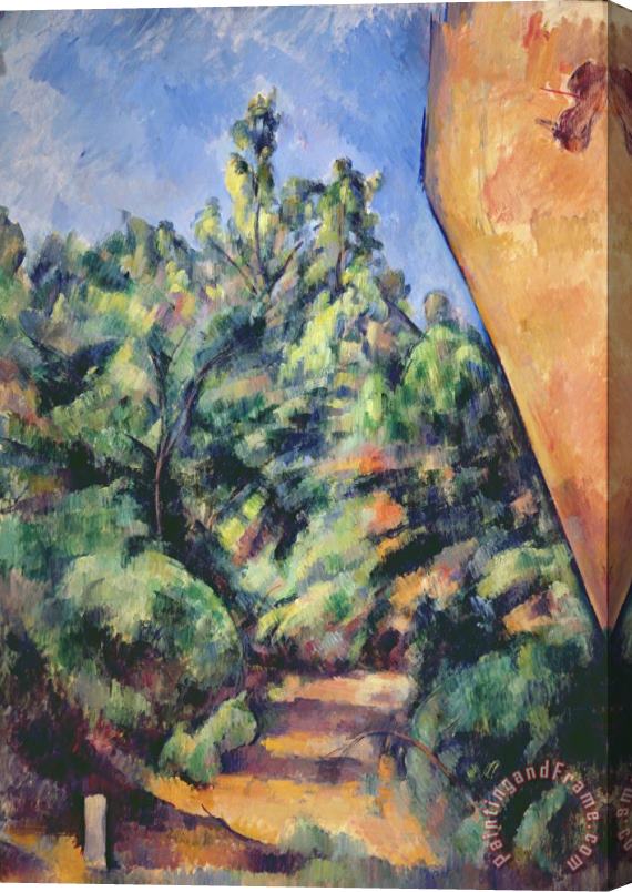 Paul Cezanne Red Rock Stretched Canvas Painting / Canvas Art