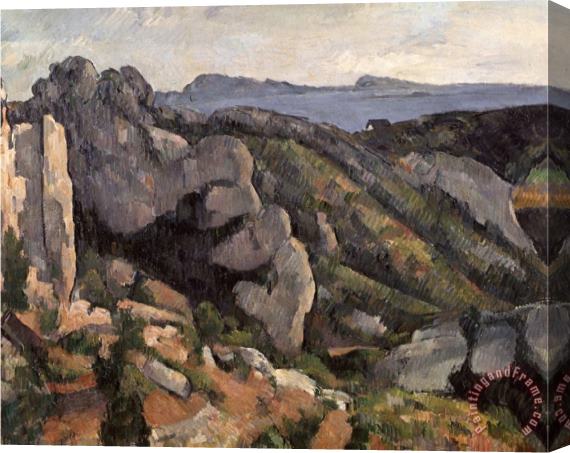Paul Cezanne Rochers Estaque Rocks at L Estaque France 1879 82 Stretched Canvas Painting / Canvas Art