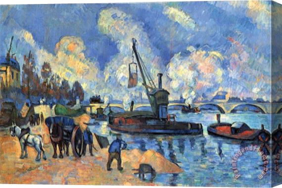 Paul Cezanne Seine at Bercy Stretched Canvas Print / Canvas Art