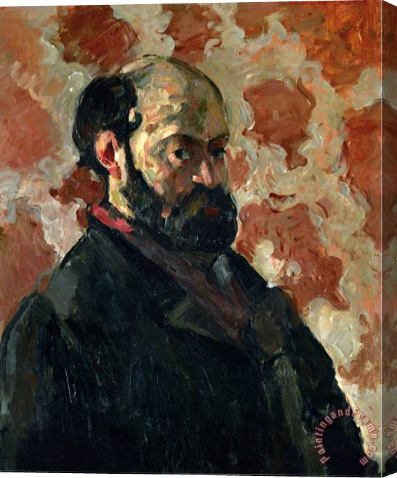 Paul Cezanne Self Portrait Before a Pink Background Circa 1875 Stretched Canvas Painting / Canvas Art
