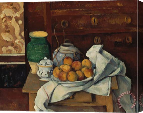 Paul Cezanne Still Life About 1885 Stretched Canvas Print / Canvas Art