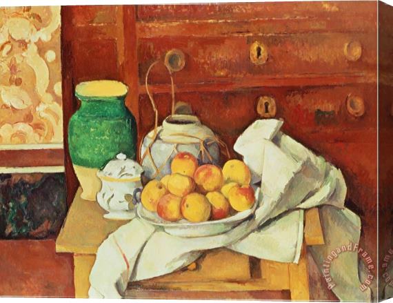 Paul Cezanne Still Life with a Chest of Drawers 1883 87 Stretched Canvas Print / Canvas Art