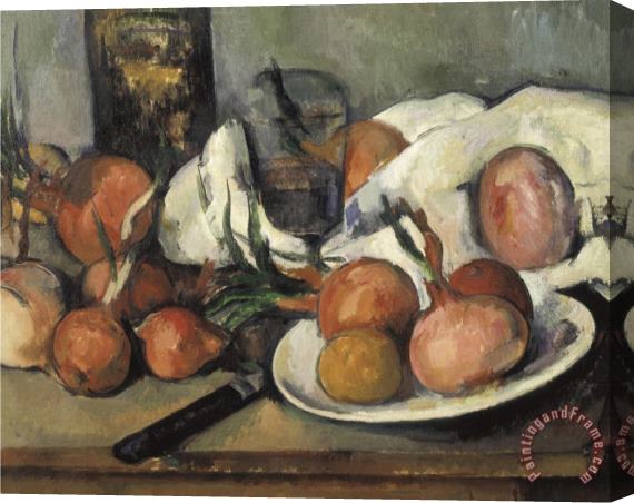 Paul Cezanne Still Life with Onions Stretched Canvas Print / Canvas Art