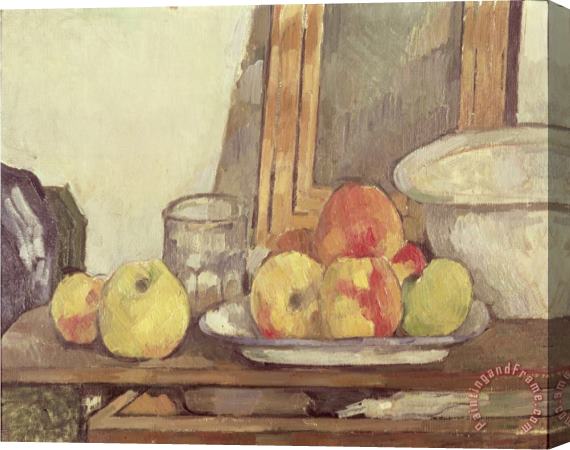 Paul Cezanne Still Life with Open Drawer Stretched Canvas Painting / Canvas Art