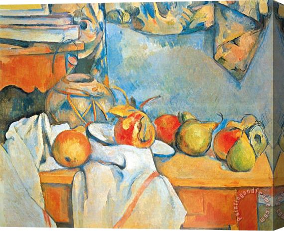 Paul Cezanne Still Life with Pears Stretched Canvas Painting / Canvas Art