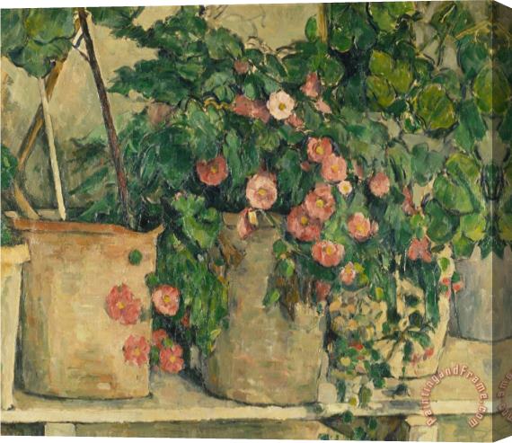 Paul Cezanne Still Life with Petunias About 1885 Stretched Canvas Painting / Canvas Art