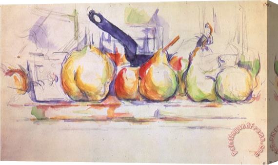 Paul Cezanne Still Life with Saucepan 1902 Stretched Canvas Painting / Canvas Art