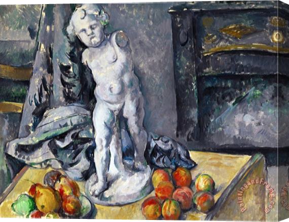 Paul Cezanne Still Life with Statuette 1894 5 Stretched Canvas Painting / Canvas Art