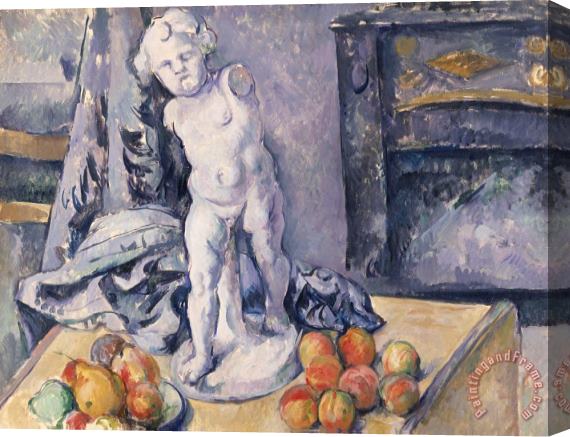 Paul Cezanne Still Life With Statuette Stretched Canvas Print / Canvas Art