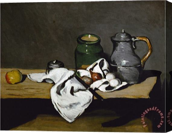 Paul Cezanne Still Life with Teapot Stretched Canvas Painting / Canvas Art
