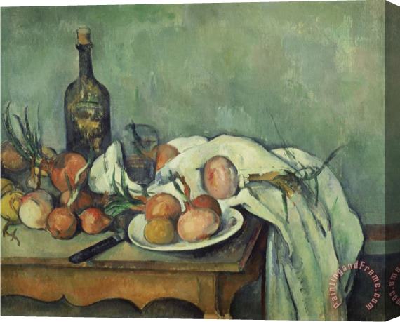 Paul Cezanne Stilleben Mit Zwiebeln Gegen 1895 Stretched Canvas Painting / Canvas Art