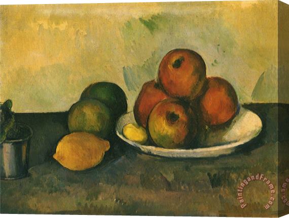 Paul Cezanne Study of Apples Lemon 1890 Stretched Canvas Painting / Canvas Art