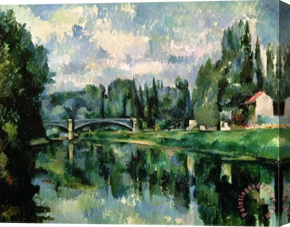 Paul Cezanne The Banks of The Marne at Creteil Circa 1888 Stretched Canvas Print / Canvas Art