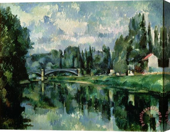 Paul Cezanne The Banks of the Marne at Creteil Stretched Canvas Painting / Canvas Art