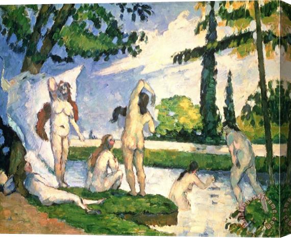 Paul Cezanne The Bathers 1873 77 Stretched Canvas Painting / Canvas Art
