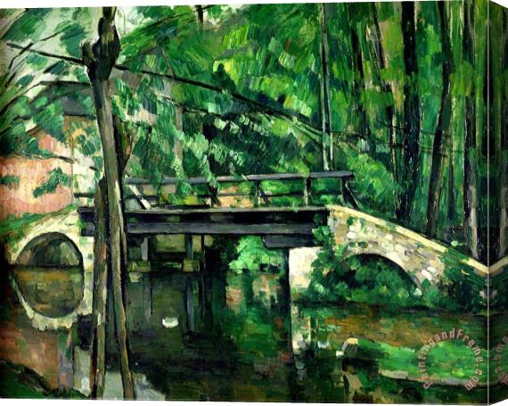 Paul Cezanne The Bridge at Maincy Or The Bridge at Mennecy Or The Little Bridge Circa 1879 Stretched Canvas Print / Canvas Art
