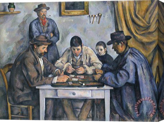 Paul Cezanne The Card Players 1890 1892 Stretched Canvas Print / Canvas Art