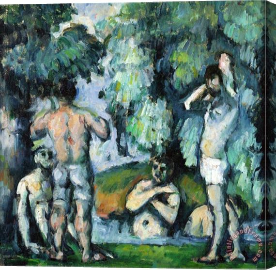 Paul Cezanne The Five Bathers 1875 77 Stretched Canvas Painting / Canvas Art