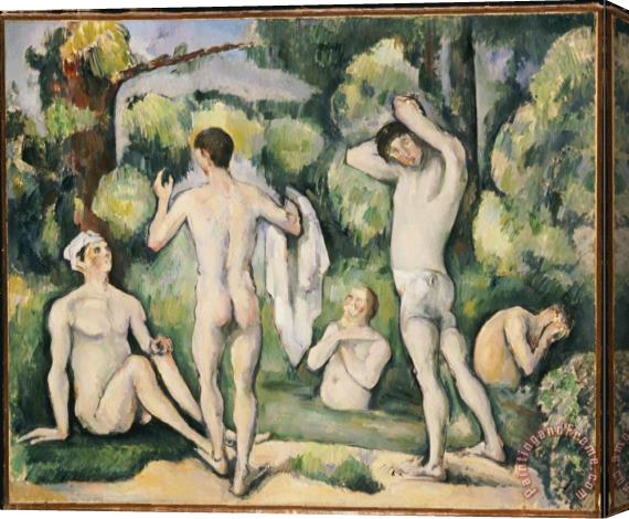 Paul Cezanne The Five Bathers C 1880 82 Stretched Canvas Painting / Canvas Art