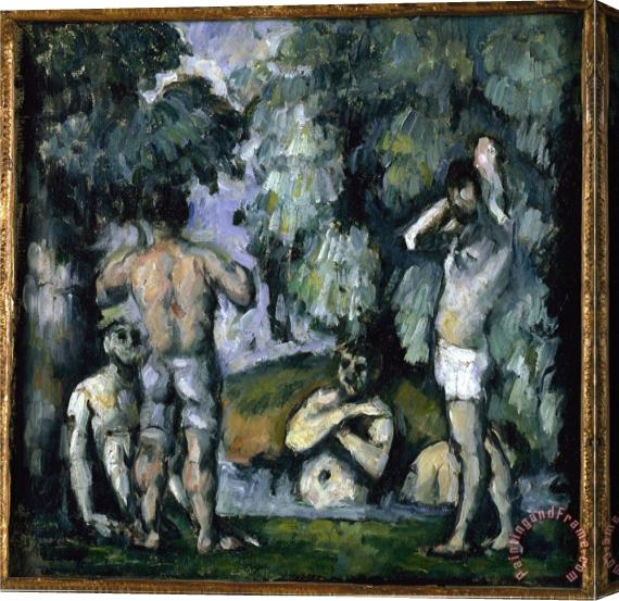 Paul Cezanne The Five Bathers Stretched Canvas Painting / Canvas Art