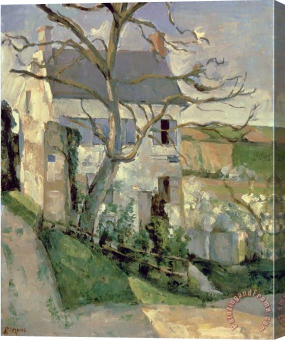 Paul Cezanne The House And The Tree C 1873 74 Stretched Canvas Painting / Canvas Art