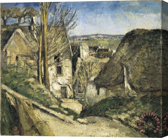 Paul Cezanne The House of The Hanged Man Auvers Sur Oise Stretched Canvas Print / Canvas Art