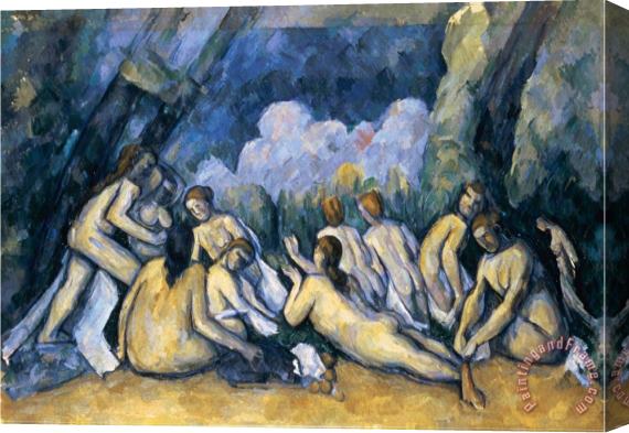 Paul Cezanne The Large Bathers Circa 1900 05 Stretched Canvas Painting / Canvas Art
