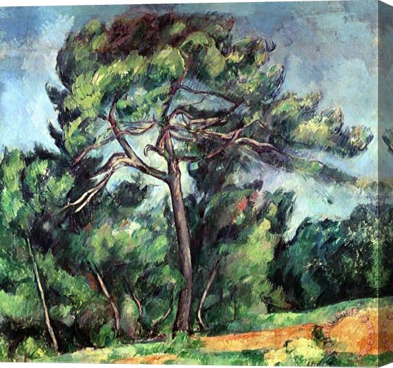 Paul Cezanne The Large Pine Circa 1889 Stretched Canvas Painting / Canvas Art