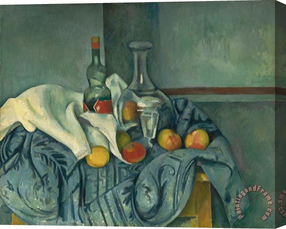 Paul Cezanne The Peppermint Bottle Stretched Canvas Painting / Canvas Art