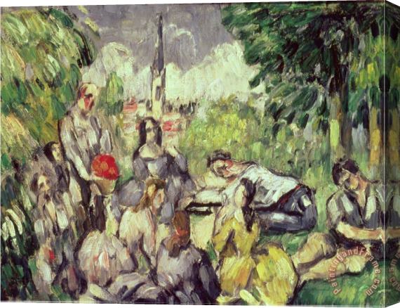 Paul Cezanne The Picnic Circa 1873 78 Stretched Canvas Print / Canvas Art