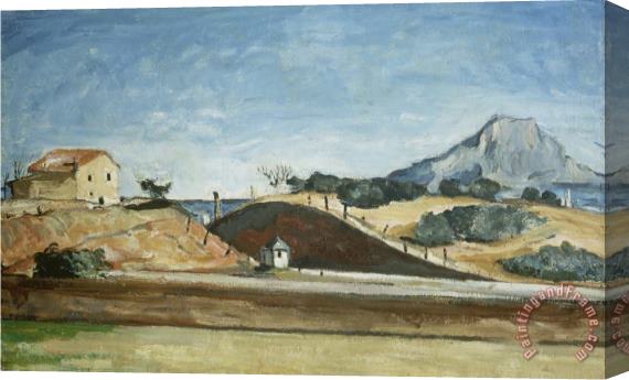 Paul Cezanne The Railway Cutting About 1870 Stretched Canvas Print / Canvas Art