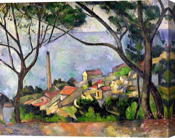 Paul Cezanne The Sea at L Estaque 1878 Stretched Canvas Painting / Canvas Art