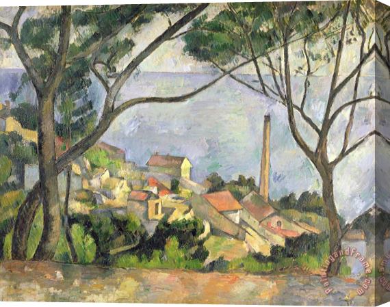 Paul Cezanne The Sea at l Estaque Stretched Canvas Painting / Canvas Art