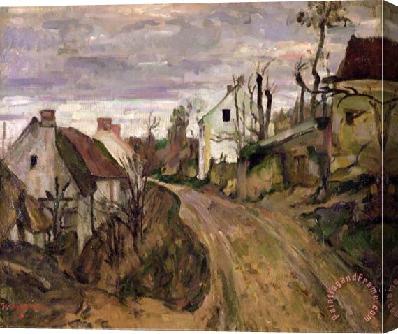Paul Cezanne The Village Road Auvers C 1872 73 Stretched Canvas Painting / Canvas Art