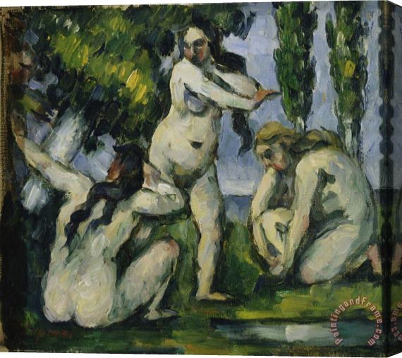 Paul Cezanne Three Bathers Stretched Canvas Painting / Canvas Art