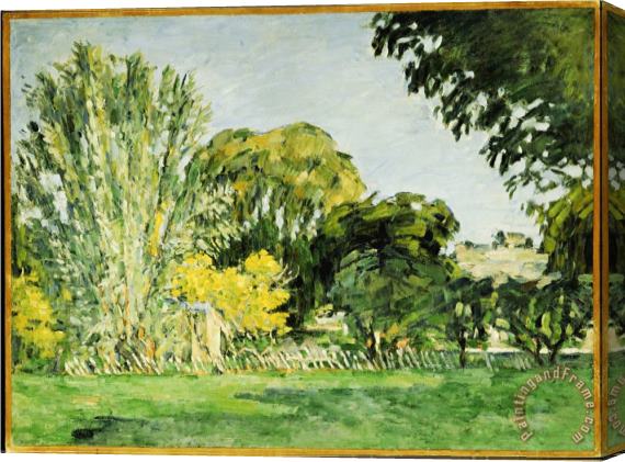 Paul Cezanne Trees at Jas De Bouffan Stretched Canvas Print / Canvas Art