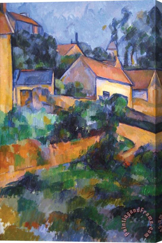 Paul Cezanne Turning Road at Montgeroult Stretched Canvas Painting / Canvas Art