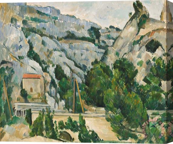 Paul Cezanne Viaduct at l'Estaque Stretched Canvas Print / Canvas Art