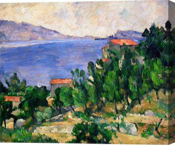 Paul Cezanne View of Mount Mareseilleveyre And The Isle of Maire Circa 1882 85 Stretched Canvas Painting / Canvas Art