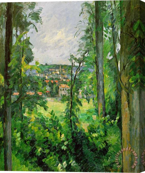 Paul Cezanne View of the Outskirts Stretched Canvas Print / Canvas Art