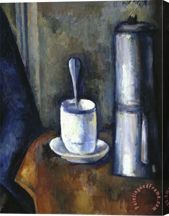 Paul Cezanne Woman with a Coffee Pot C 1890 95 Detail Stretched Canvas Print / Canvas Art