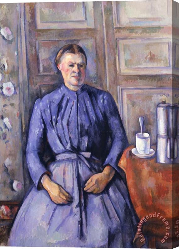 Paul Cezanne Woman with a Coffee Pot Circa 1890 95 Stretched Canvas Painting / Canvas Art