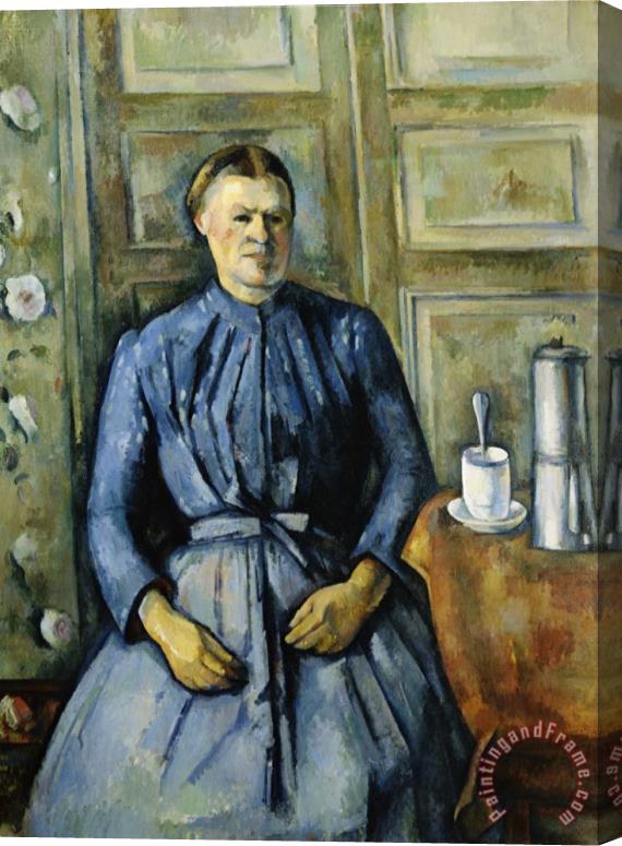 Paul Cezanne Woman with a Coffee Pot Stretched Canvas Painting / Canvas Art