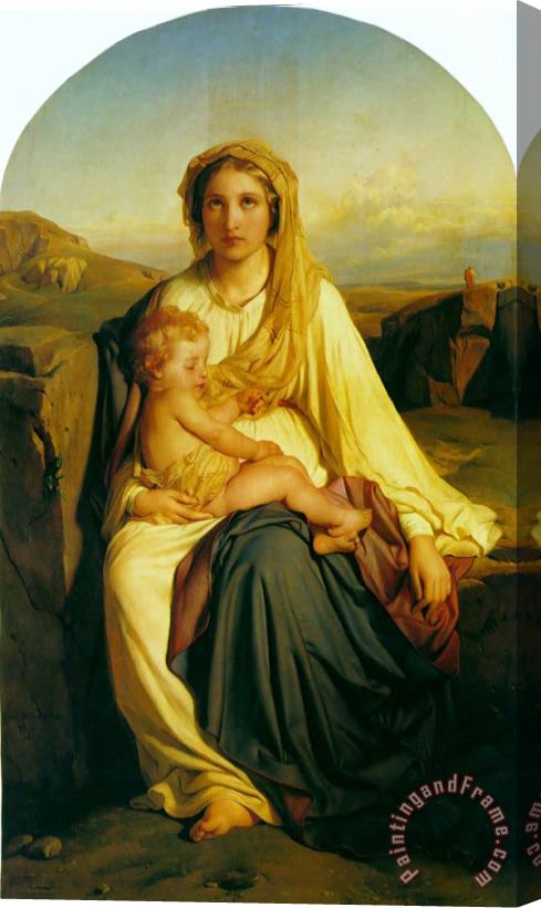 Paul Delaroche Virgin And Child Stretched Canvas Painting / Canvas Art