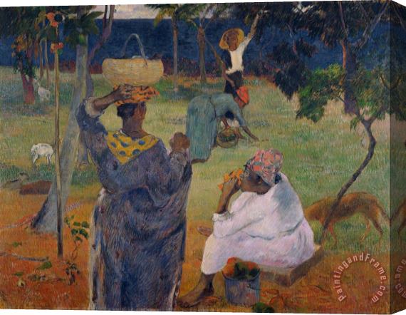 Paul Gauguin Among The Mangoes at Martinique Stretched Canvas Print / Canvas Art