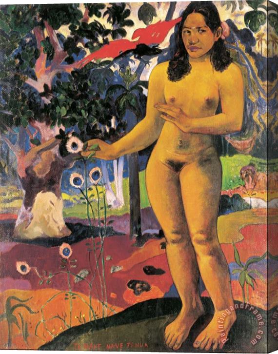 Paul Gauguin Delightful Land (te Nave Nave Fenua) Stretched Canvas Painting / Canvas Art